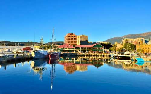 Tour in autobus turistico di Hobart Autobus panoramico nella zona del porto di Hobart